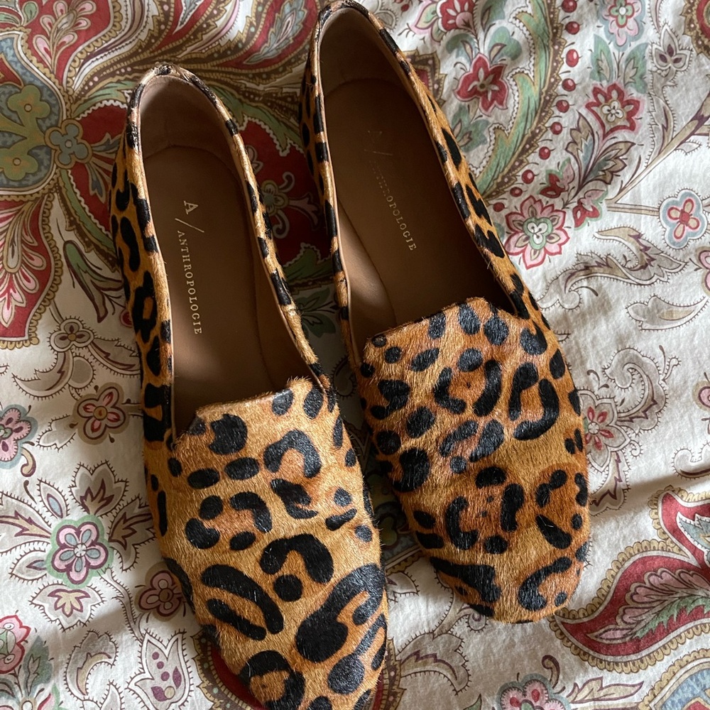 Women’s Anthropologie Leopard Print Women's Shoes 38 Fur!!!